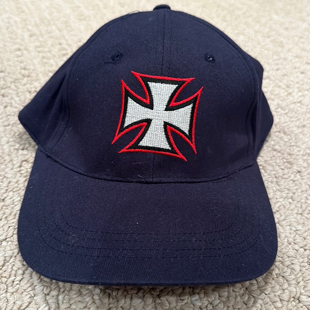 Brand new early 2000’s Iron Cross Snapback Hat